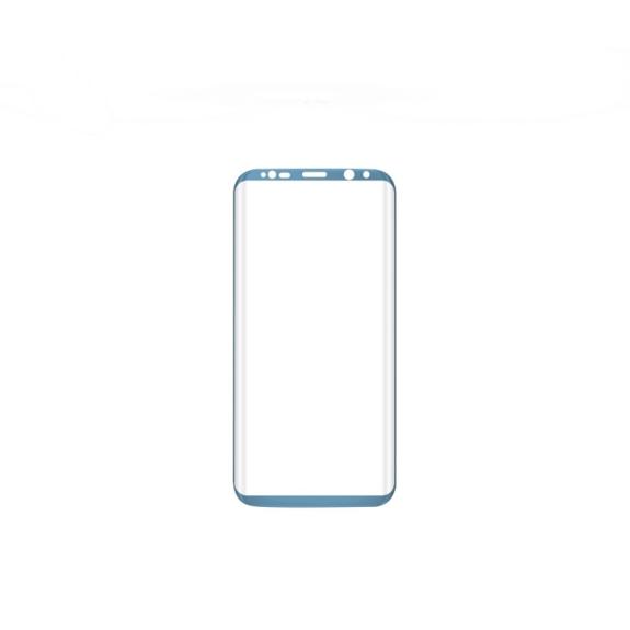 CRISTAL TEMPLADO 3D CURVO PARA SAMSUNG GALAXY S8 PLUS AZUL