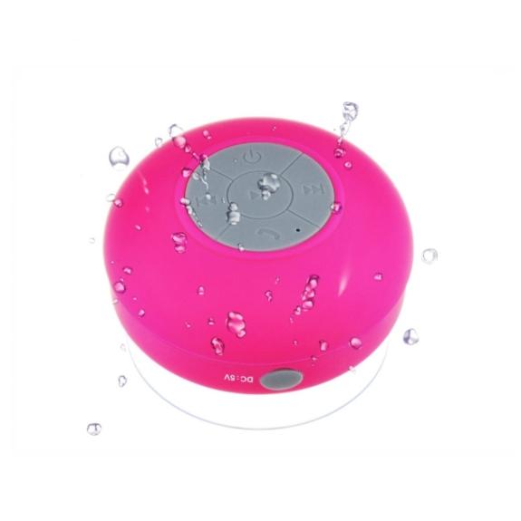 ALTAVOZ ACUÁTICO DUCHA BAÑO ROSA BLUETOOTH/MANOS LIBRES