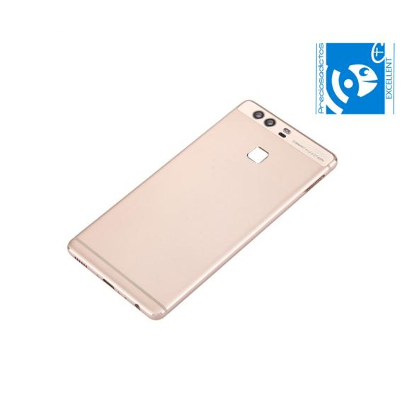 TAPA TRASERA PARA HUAWEI ASCEND P9 CON BOTON DORADO