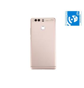 TAPA TRASERA PARA HUAWEI ASCEND P9 CON BOTON DORADO