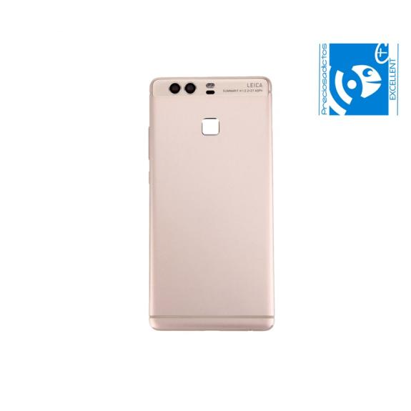 TAPA TRASERA PARA HUAWEI ASCEND P9 CON BOTON DORADO