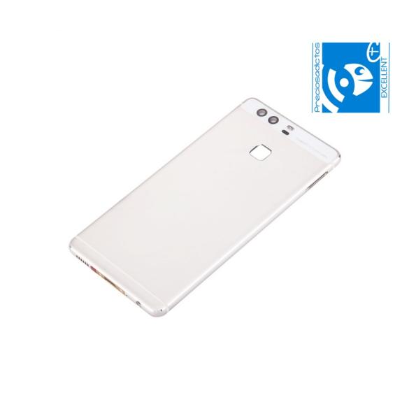 TAPA TRASERA PARA HUAWEI ASCEND P9 CON BOTON BLANCO