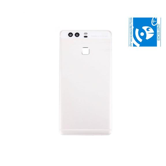 TAPA TRASERA PARA HUAWEI ASCEND P9 CON BOTON BLANCO