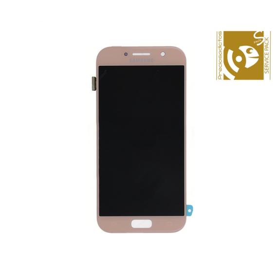 Pantalla para Samsung Galaxy A5 2017 rosa SERVICE PACK