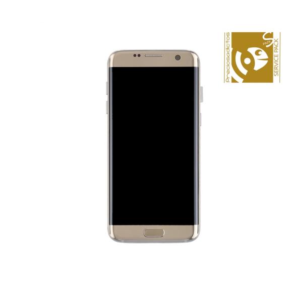 Pantalla SERVICE PACK para Samsung Galaxy S7 Edge dorado