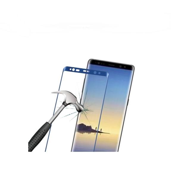 CRISTAL TEMPLADO 3D AZUL PARA SAMSUNG GALAXY NOTE 8