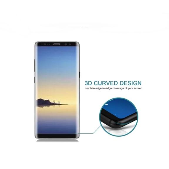 CRISTAL TEMPLADO 3D TRANSPARENTE PARA SAMSUNG GALAXY NOTE 8