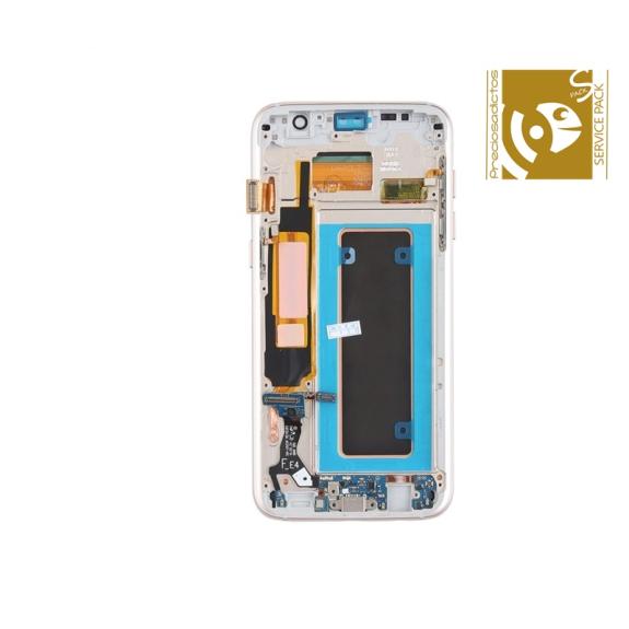 Pantalla SERVICE PACK para Samsung Galaxy S7 Edge azul celeste
