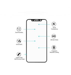 CRISTAL TEMPLADO 3D PARA IPHONE X / XS / 11 PRO NEGRO