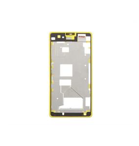 Front frame for Sony Xperia Z1 yellow compact