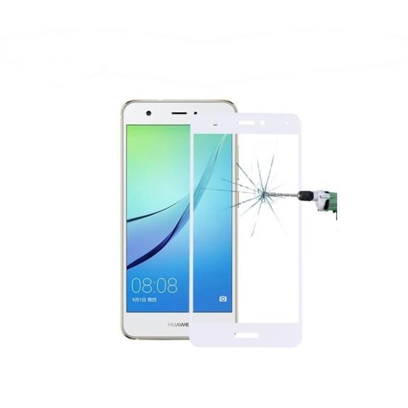 PROTECTOR PANTALLA CRISTAL TEMPLADO 3D BLANCO PARA HUAWEI NOVA