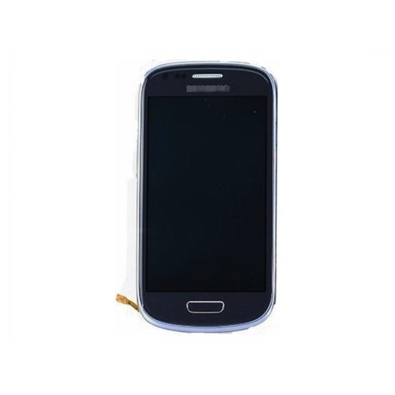 Pantalla para Samsung Galaxy S3 Mini con marco azul navy