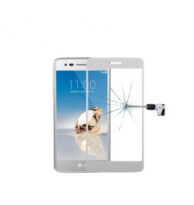 PROTECTOR DE PANTALLA CRISTAL TEMPLADO 3D PLATA PARA LG K8 2017