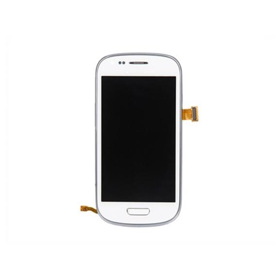 Pantalla para Samsung Galaxy S3 Mini con marco blanco