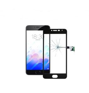 PROTECTOR DE PANTALLA CRISTAL TEMPLADO 3D NEGRO PARA MEIZU M3