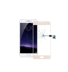 PROTECTOR DE PANTALLA CRISTAL TEMPLADO 3D DORADO PARA MEIZU MX6