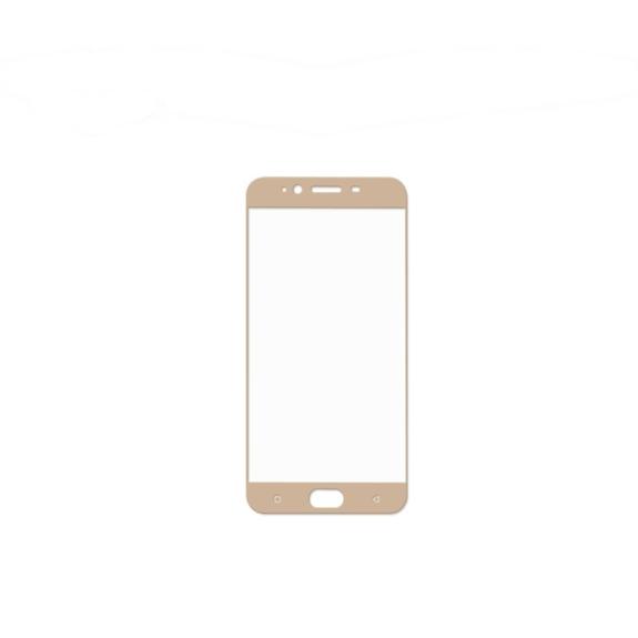 PROTECTOR DE PANTALLA CRISTAL TEMPLADO 3D DORADO PARA OPPO R9S