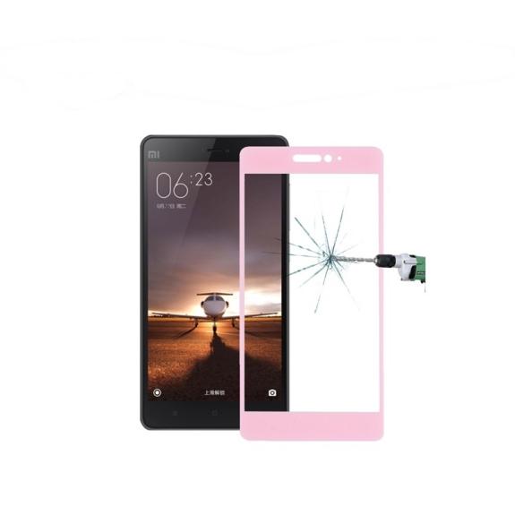 PROTECTOR DE PANTALLA CRISTAL TEMPLADO 3D ROSA PARA XIAOMI MI 4C