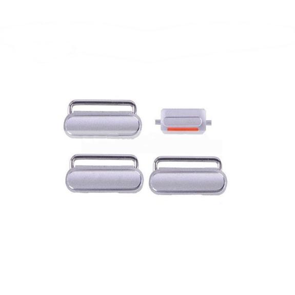 Botones laterales para iPhone 6s Plus plata