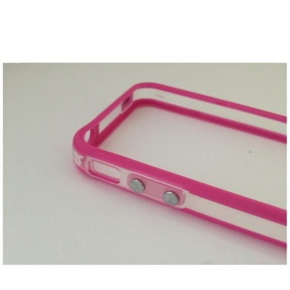 BUMPER IPHONE 4/4S BOTONES METALICOS COLOR MORADO