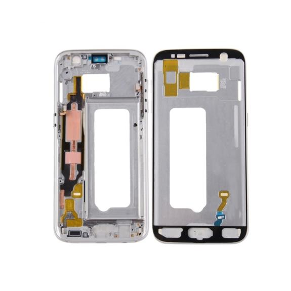 Marco para Samsung Galaxy S7 plateado - blanco