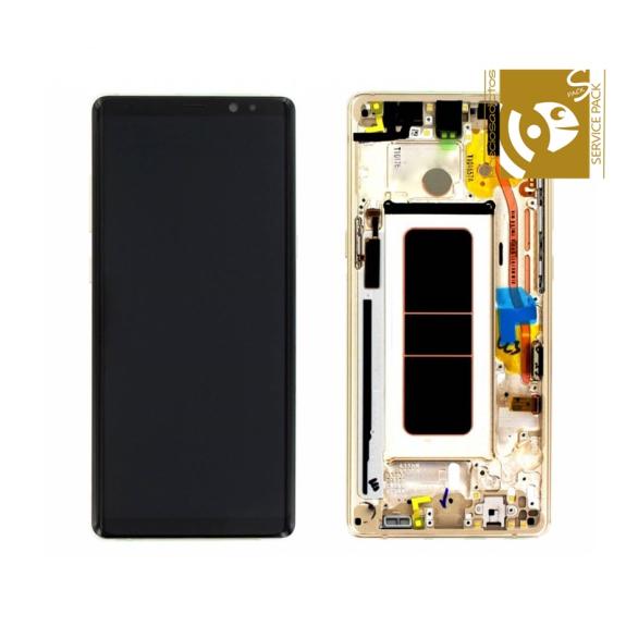 Pantalla SERVICE PACK para Samsung Galaxy Note 8 dorado