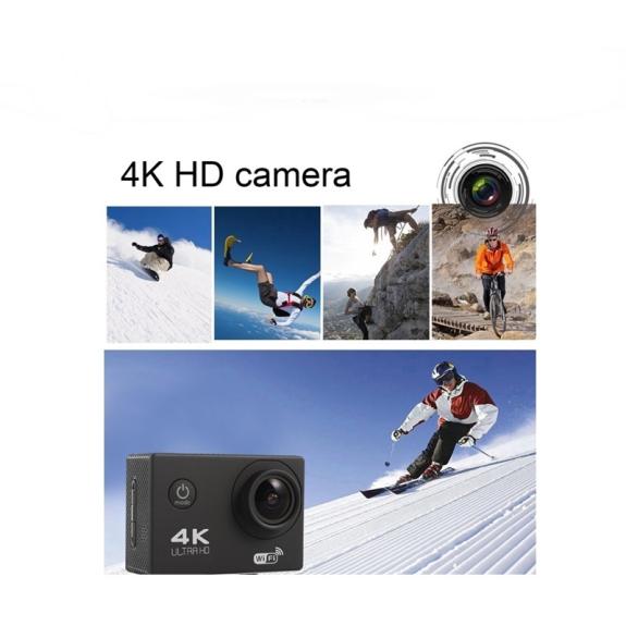 VIDEO - CAMARA ACCION DEPORTIVA 4K ULTRA HD - WIFI - NEGRA