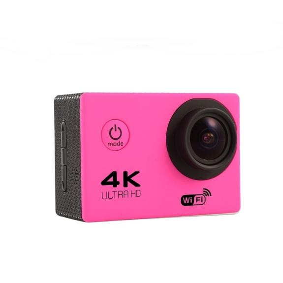 VIDEO - CAMARA ACCION DEPORTIVA 4K ULTRA HD - WIFI - ROSA