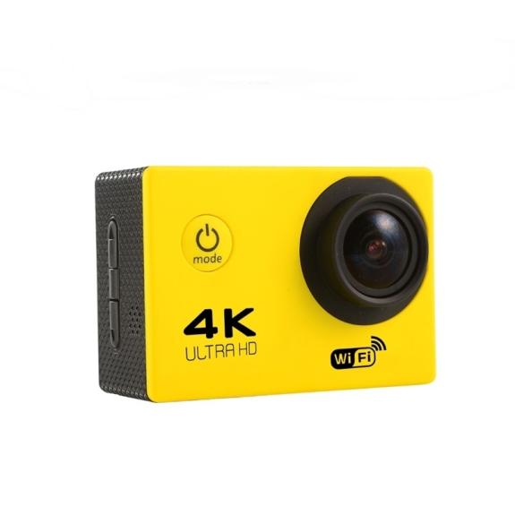 VIDEO - CAMARA ACCION DEPORTIVA 4K ULTRA HD - WIFI - AMARILLO