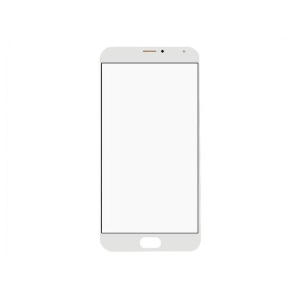 CRISTAL FRONTAL DE PANTALLA PARA MEIZU MX5 BLANCO