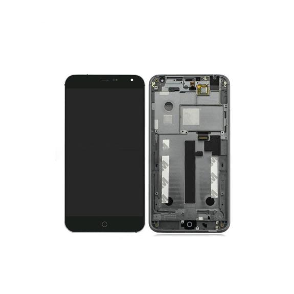 PANTALLA TACTIL COMPLETA PARA MEIZU MX4 NEGRO CON MARCO