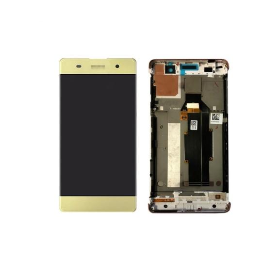 PANTALLA LCD COMPLETA PARA SONY XPERIA XA DORADO CON MARCO