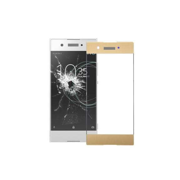 CRISTAL FRONTAL DE PANTALLA PARA SONY XPERIA XA1 DORADO