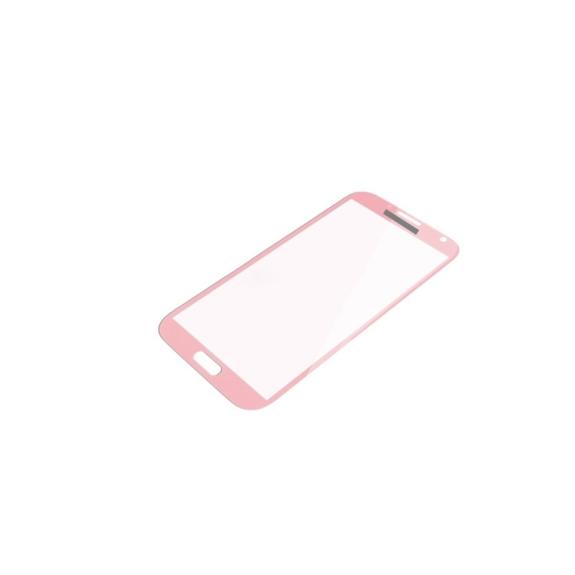 CRISTAL FRONTAL DE PANTALLA PARA SAMSUNG NOTE 2 ROSA