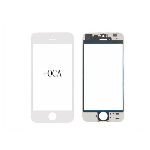 Cristal de pantalla para iPhone 5 blanco