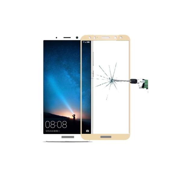 CRISTAL TEMPLADO PARA HUAWEI MATE 10 LITE / MAIMANG 6 DORADO