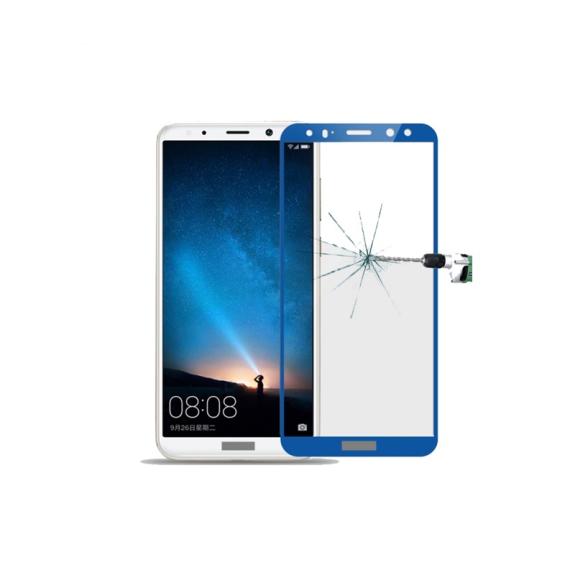 CRISTAL TEMPLADO PARA HUAWEI MATE 10 LITE / MAIMANG 6 AZUL