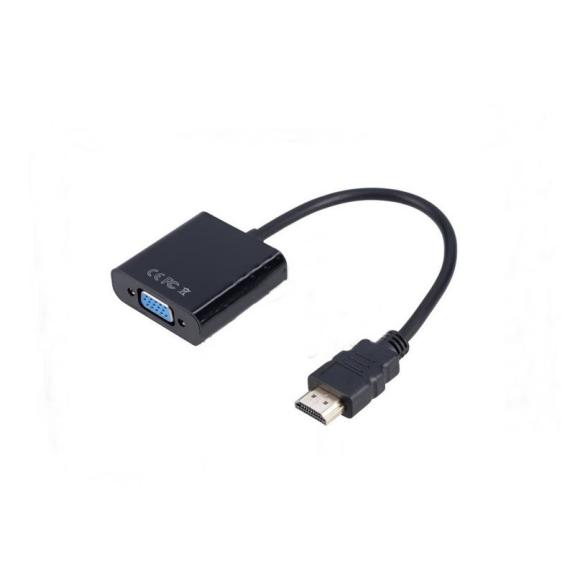 ADAPTADOR DE HDMI A VGA EN NEGRO