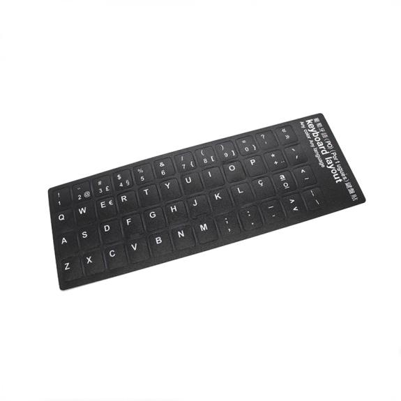 Adhesivo Para Teclado Idioma Portugues Negra