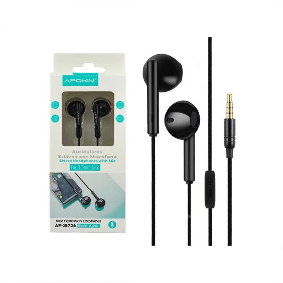 AURICULARES CON CONTROL DE VOLUMEN Y MICROFONO JACK