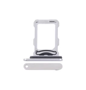 Bandeja dual SIM Para iPhone 16 Pro / Pro Max blanca