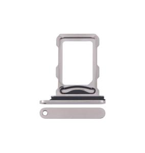 Bandeja dual SIM Para iPhone 16 Pro / 16 Pro Max plateado