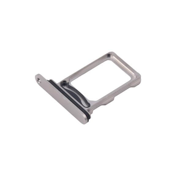 Bandeja dual SIM Para iPhone 16 Pro / 16 Pro Max plateado