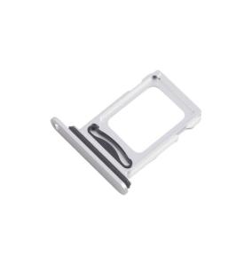 Bandeja dual SIM Para iPhone 16E en color plateado