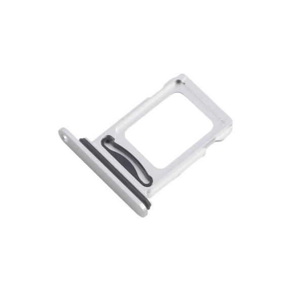 Bandeja dual SIM Para iPhone 16E en color plateado