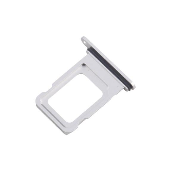 Bandeja dual SIM Para iPhone 16E en color plateado