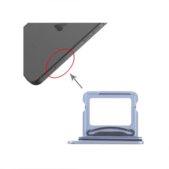 Bandeja dual SIM Para iPhone 17 azul