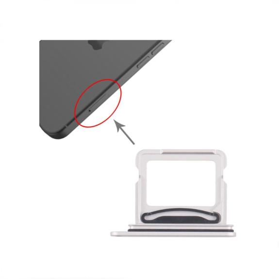 Bandeja dual SIM Para iPhone 17 blanco
