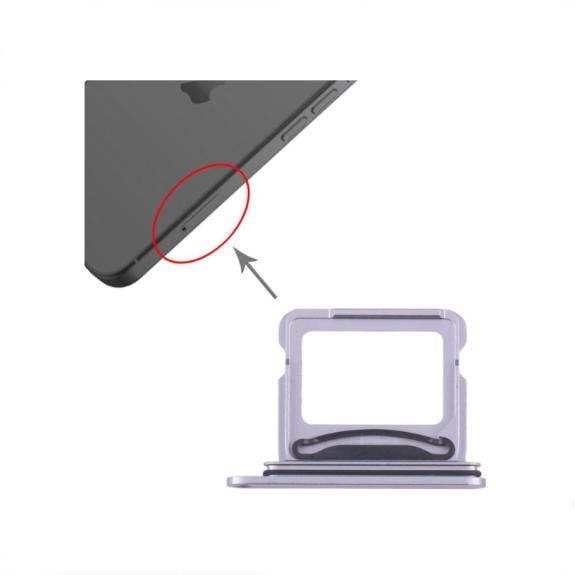 Bandeja dual SIM Para iPhone 17 morado