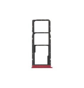 Bandeja Dual Sim Para Motorola Moto G05 en color rojo